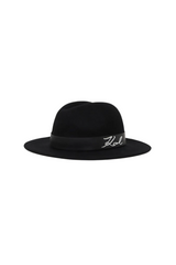 Karl Lagerfeld - Hat - Sort - Signature fedora
