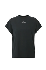 T-shirt - Sort - Signature t-shirt - Karl Lagerfeld