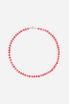 Andcopenhagen Jewelry - Perlehalsklæde - Pink kalcedon - Ebba