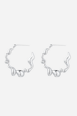 Andcopenhagen - Earrings hoops - 925 sterling silver - Swirl suie