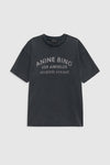 Anine Bing - T-shirt - Washed Black - Cade Tee Melrose Stencil