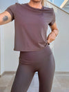 Sassy Copenhagen - Bobo Show push up leggings - Brown - Fitness shape wear - Stilkompagniet.dk