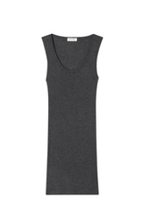 American Vintage - Tank top - Charcoal Melange - Massachusetts