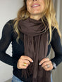 Andcopenhagen - Cashmere scarf - Chocolate Brown - 70% cashmere - Yana