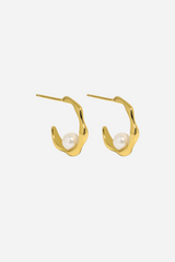 Andcopenhagen - Earrings - 18 carat Gold-plated 925 earrings - Edel
