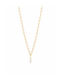 Andcopenhagen Jewelry - Necklace - Gold Plated - Dubai Chunky with Baroque pearl
