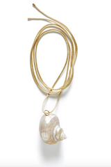 Anni Lu - Necklace - Vanilla - Shell on a string