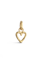 Enamel - Charm - Gold - Organic Heart