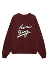 Anine Bing - Sweatshirt - Burgundy - Miles Chenille - Stilkompagniet.dk