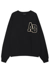 Anine Bing - Sweatshirt - Black - Miles Letterman - Stilkompagniet.dk