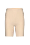 Nude cykelshorts med sømløst design og længde til midt på låret.