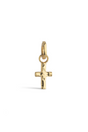 Enamel - Charm - Gold - Golden Cross