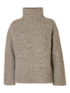 Selected Femme - Knitwear - Steel Gray - Gabriella High Neck
