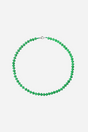 Andcopenhagen Jewelry - Perlehalsklæde - Grøn jade - Ebba