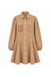Sassy Copenhagen - Denimkjole - Brun - Ottela