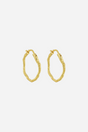Andcopenhagen Jewelry - Øreringe hoops - 18 karat guldbelagt messing - Sicca medium
