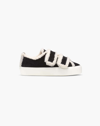 Inuikii - Sneakers - Black - Shearling Low Velcro
