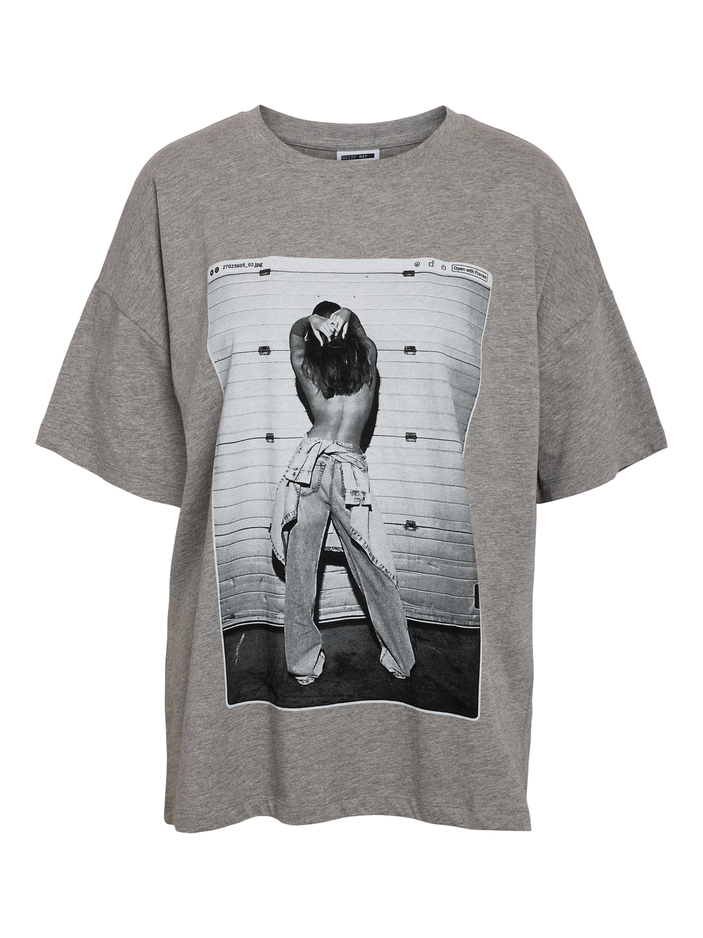 Noisy May - T-shirt - Gray melange - Robin