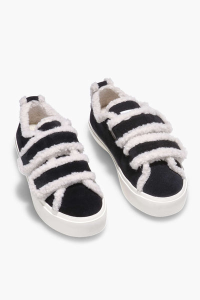 Inuikii - Sneakers - Black - Shearling Low Velcro