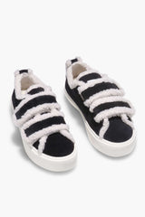 Inuikii - Sneakers - Black - Shearling Low Velcro