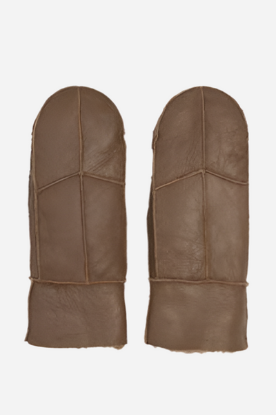 Re:Designed - Leather gloves/mittens - Brown - Henny