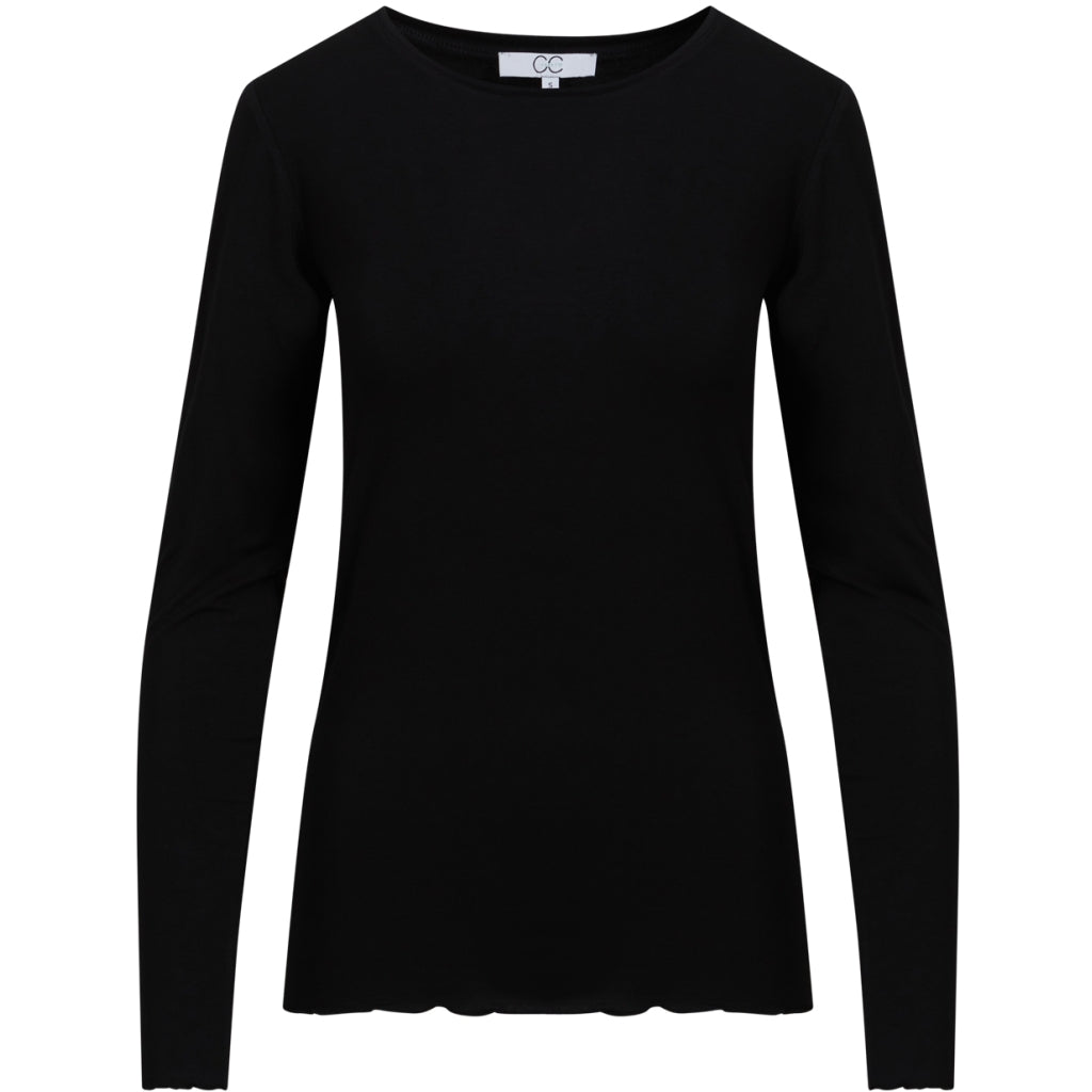 CC Heart - Langærmet Bluse - Sort - Sofia