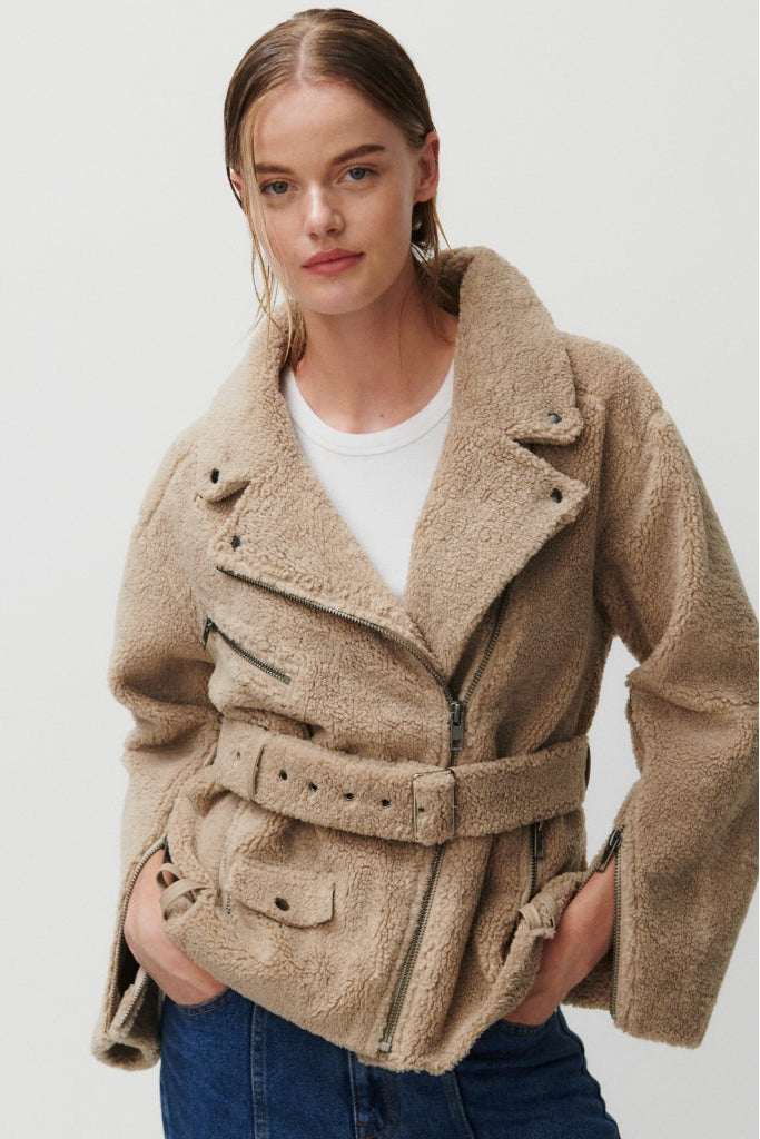 2NDDAY - Fleece Jakke - Beige - Lotus