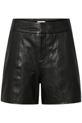 My Essential Wardrobe - Shorts - Black Leather - 12 The Leather Shorts