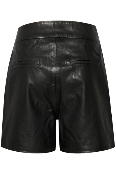 My Essential Wardrobe - Shorts - Black Leather - 12 The Leather Shorts