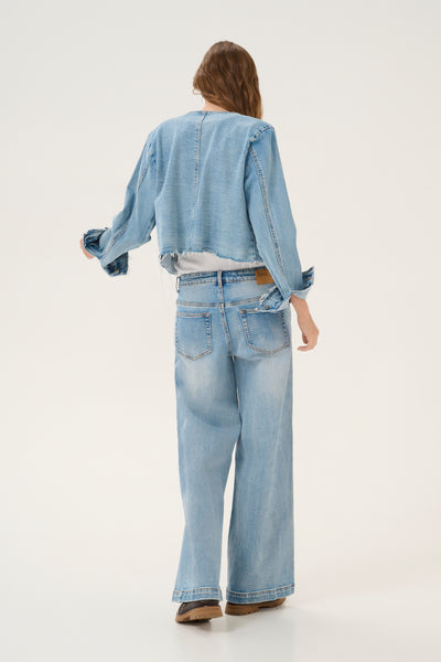 My Essential Wardrobe - Denim jacket - Light blue - Dango