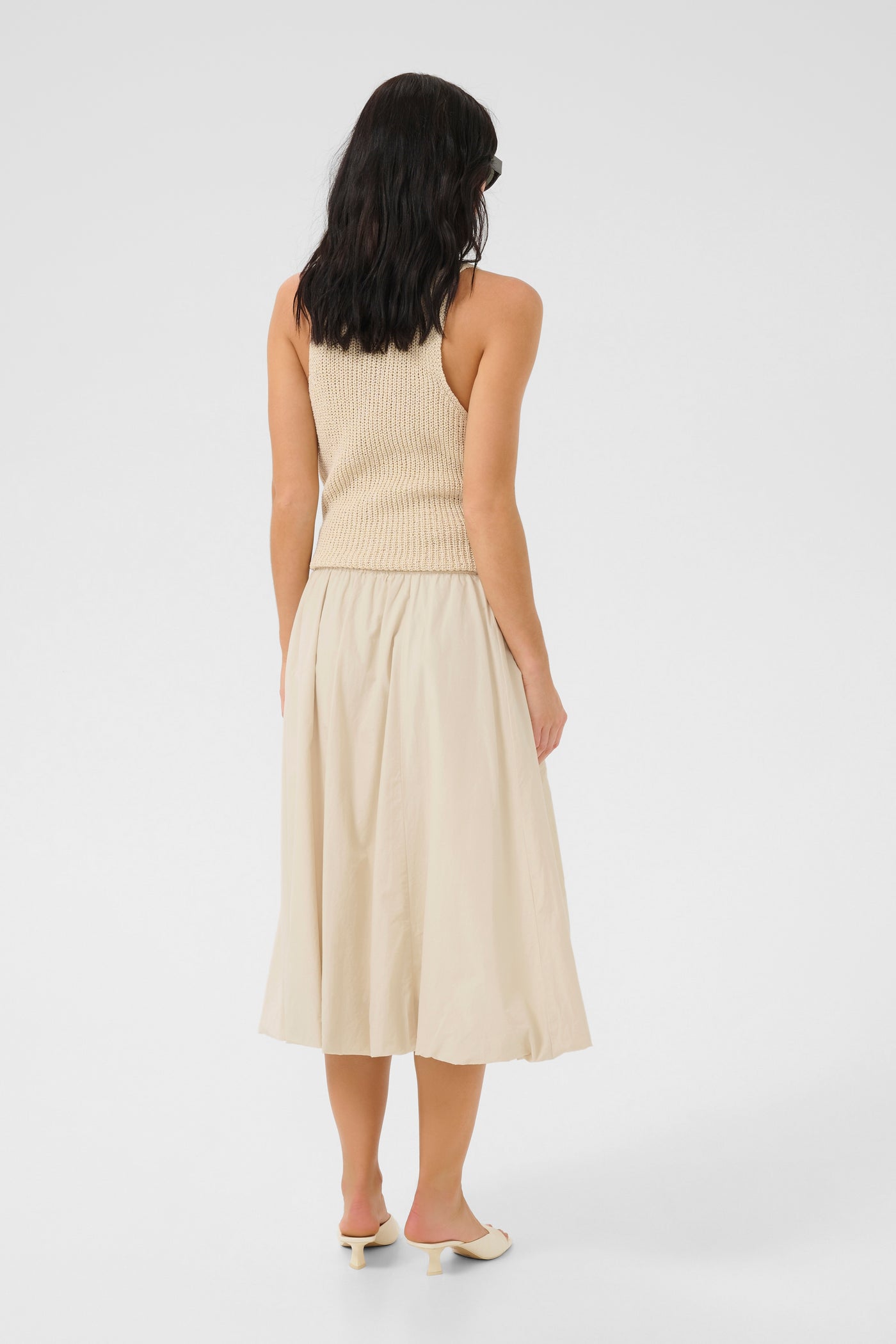 My Essential Wardrobe - Nederdel - Almond milk - Baloon - Sunna