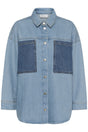 My Essential Wardrobe - Denimskjorte - Light Blue - Mazie Boxy Mix