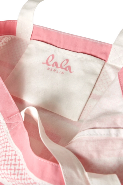 LALA BERLIN - Tote bag - Rose Stripe - Maja Canvas sss