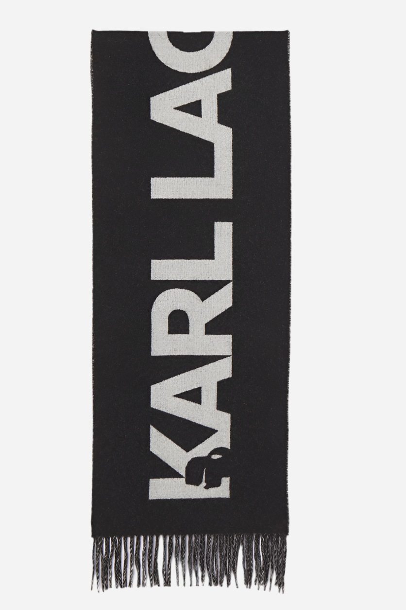 Karl lagerfeld - Neck scarf - Black/Logo - ESSENTIAL JKRD WOVEN SCARF