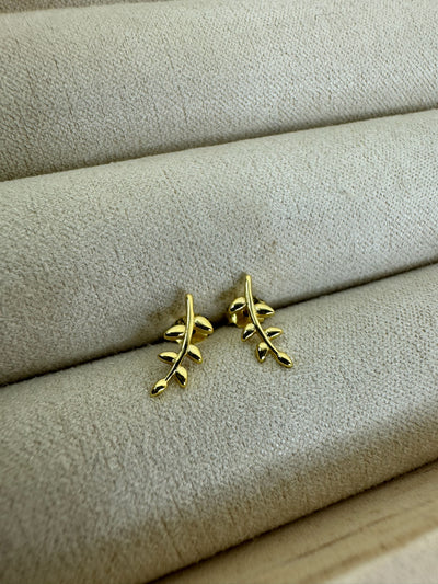 Andcopenhagen - Leaf Hoops Earrings - Gold