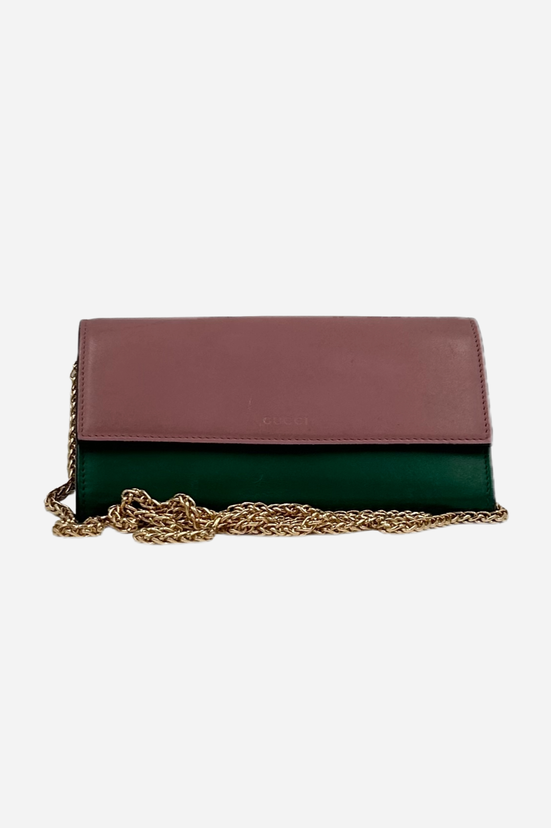 Gucci - Crossbody Wallet - Grøn/lyserød - Secondhand