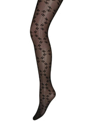 16147 Black Basic H logo Tights 25 DEN - Hype The Detail