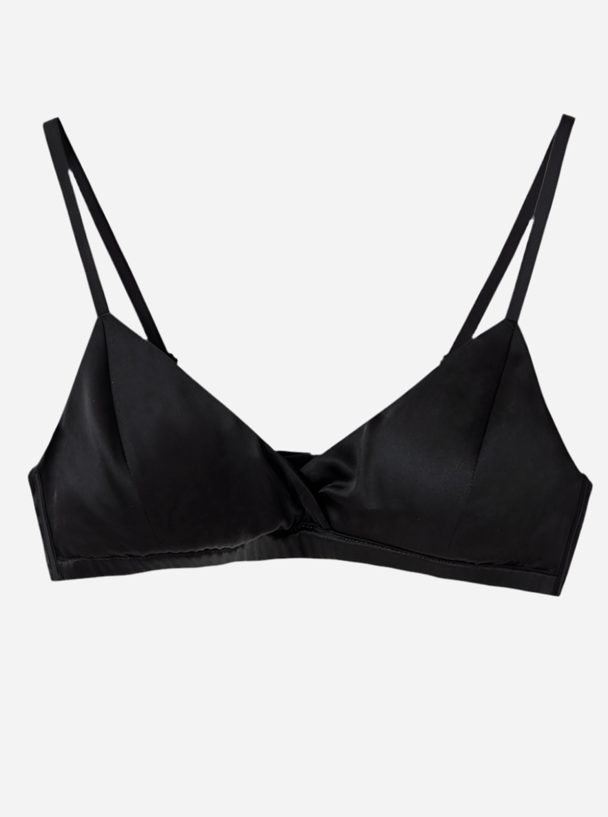 Silk bralette - Black - Sassy Copenhagen sss