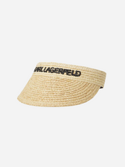 Karl Lagerfeld - Sun Hat - Natural - Raddia Visor