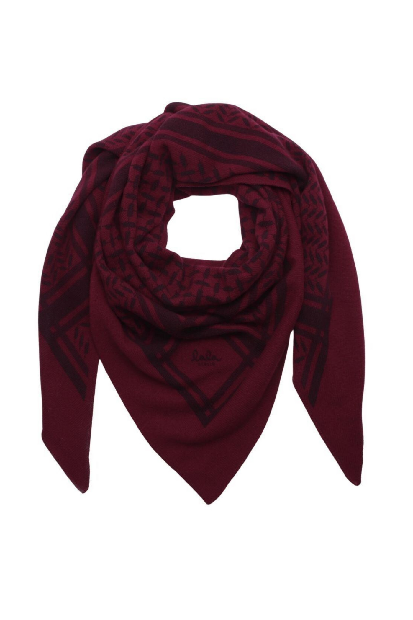 LALA BERLIN - Cashmere scarf - Trinity classic M - City middlegrey melange grey