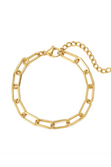 Andcopenhagen - Bracelet - 18 carat gold plated brass - Chunky chain