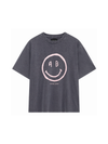 Anine Bing - T-shirt - Washed Grey - Cade Tee Smiley
