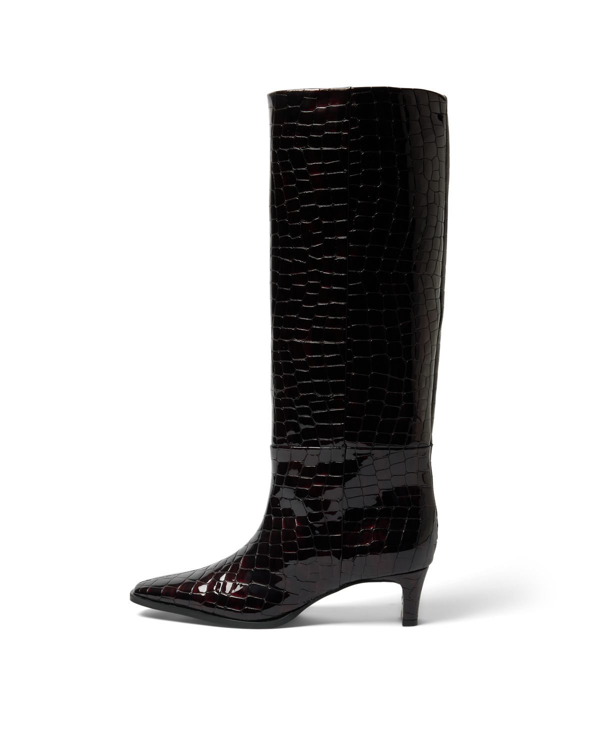 Selected Femme - Støvler - Fig Croco - Olivia