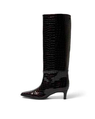 Selected Femme - Støvler - Fig Croco - Olivia