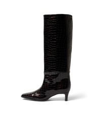 Selected Femme - Støvler - Fig Croco - Olivia