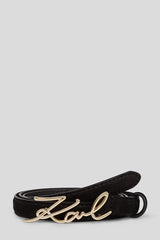 Black Logo Belt - Karl Lagerfeld