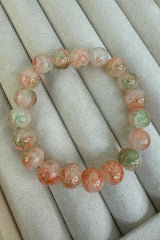 Andcopenhagen - Armbånd - Glas perler - Green/peach - Dagmar