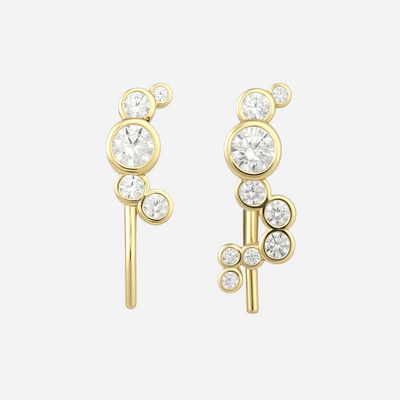 Andcopenhagen - Stud earrings - 18 carat gold plated 925 sterling silver - Donna