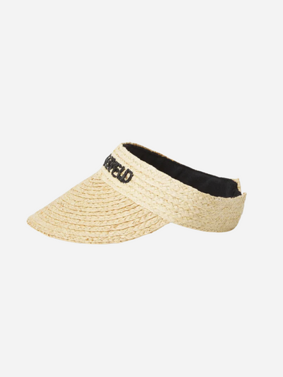 Karl Lagerfeld - Sun Hat - Natural - Raddia Visor