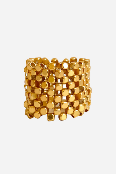 Handmade Ring - Gold Plated - Ring mesh RDD - Ibu Jewels
